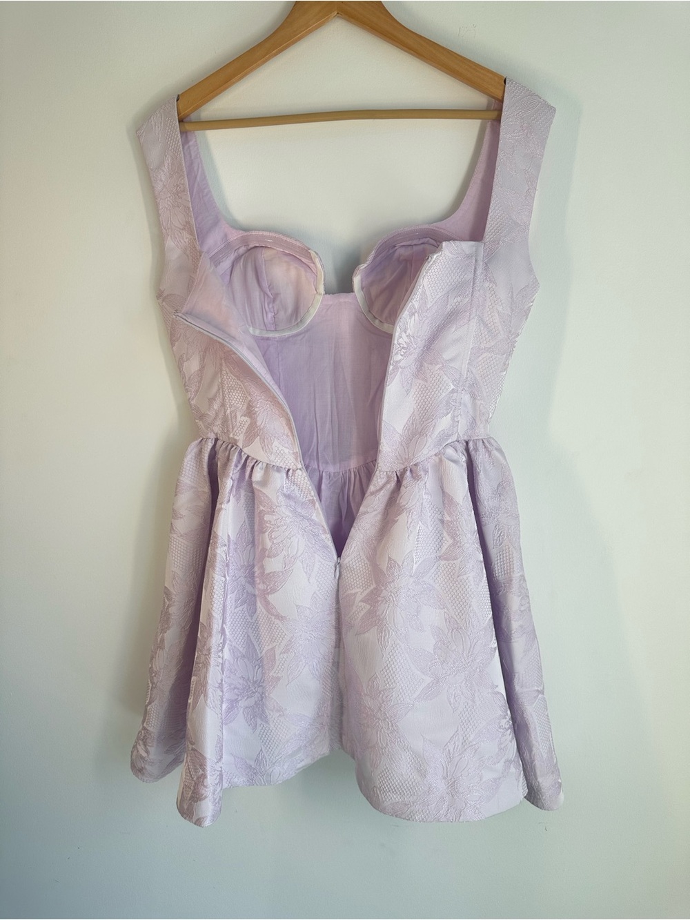 Saint Armont Pink Jacquard Fit & Flare Cocktail Dress NWOT, Size 6/8 - Picture 3 of 9